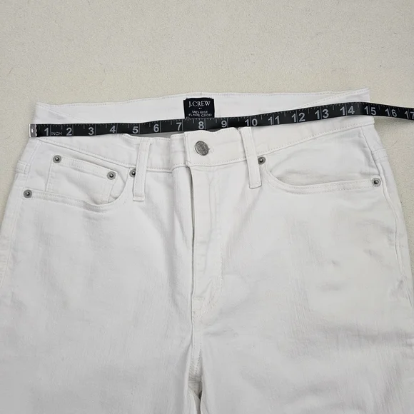 NEW J.CREW Flare Crop Ankle Jeans  Womens Stretch Mid-Rise  Sz 30 (8-10) - Picture 9 of 16